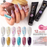 Saviland LuxeShine Diamond Gel - 12 Color Set